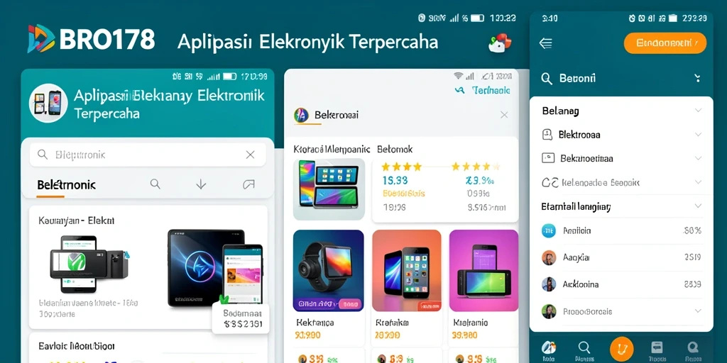 Tampilan antarmuka aplikasi BRO178 dengan fitur elektronik yang lengkap.
