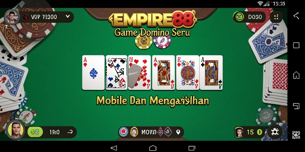 Antarmuka permainan EMPIRE88 yang menarik dan interaktif.