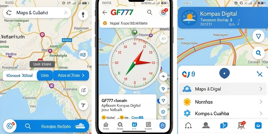 Tampilan antarmuka GF777 yang sederhana dan efisien untuk navigasi.