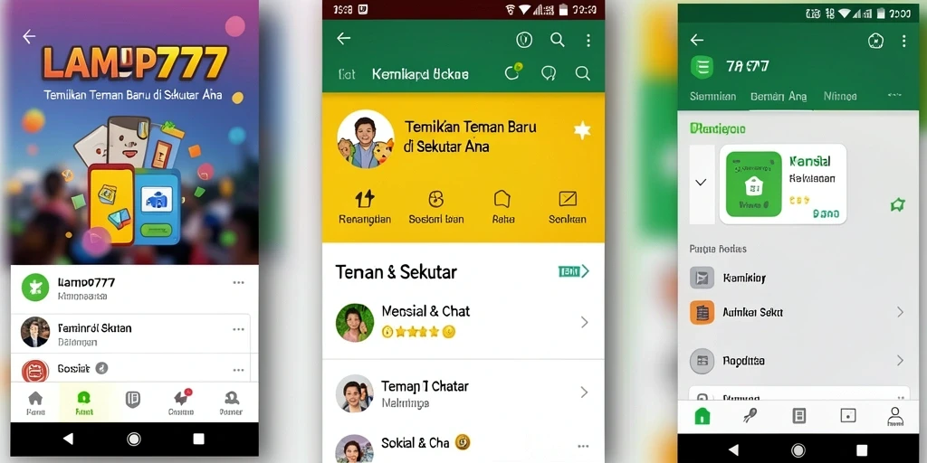 Screenshot LAMPU777 yang menunjukkan antarmuka pencarian teman baru.